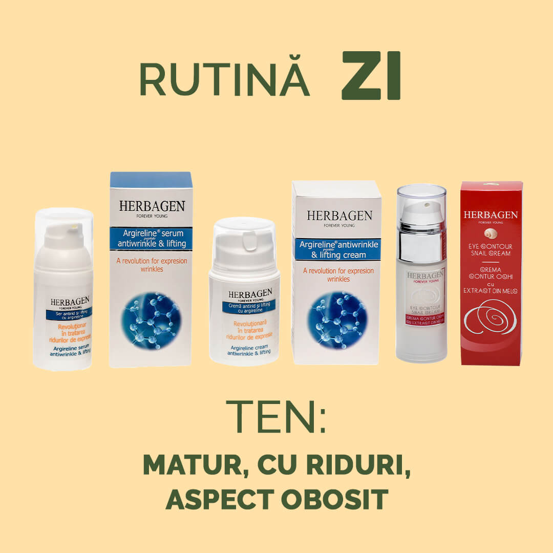 Rutină ZI pentru ten matur, cu riduri și aspect obosit