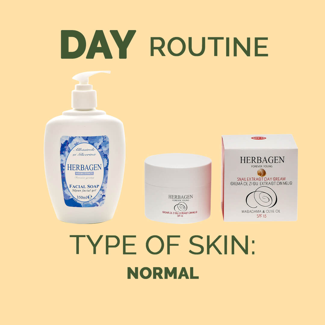 DAY routine for normal skin