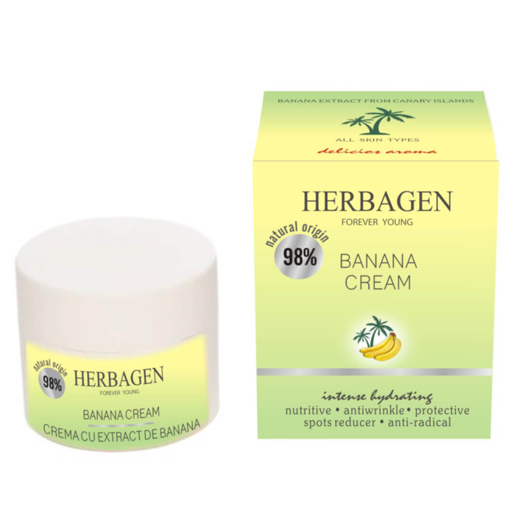Cremă cu extract banană pentru orice tip de ten 50G