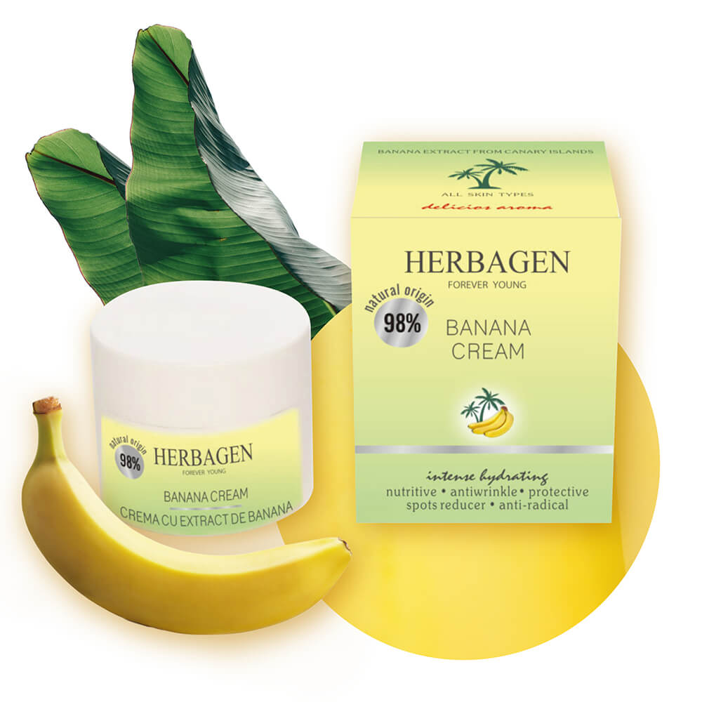 Cremă cu extract banană pentru orice tip de ten 50G - imagine 2